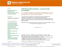Tablet Screenshot of gagnerargentdunet.wordpress.com