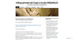 Desktop Screenshot of copiaeincolla.wordpress.com