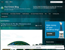 Tablet Screenshot of ourgreenbook.wordpress.com