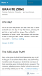 Mobile Screenshot of granitezone.wordpress.com