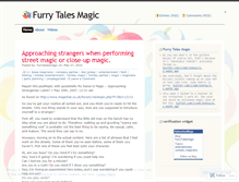 Tablet Screenshot of furrytalesmagic.wordpress.com