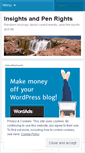Mobile Screenshot of insightsandpenrights.wordpress.com