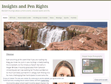 Tablet Screenshot of insightsandpenrights.wordpress.com