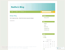 Tablet Screenshot of nadiha.wordpress.com