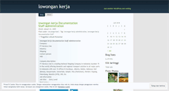Desktop Screenshot of lowongankerjasurabaya.wordpress.com