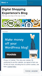 Mobile Screenshot of digitalshoppingexperience.wordpress.com