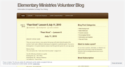 Desktop Screenshot of emvolunteers.wordpress.com