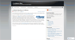 Desktop Screenshot of certifinder.wordpress.com