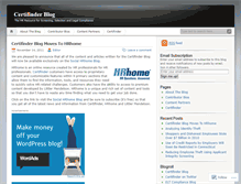 Tablet Screenshot of certifinder.wordpress.com