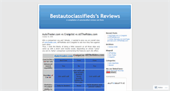 Desktop Screenshot of bestautoclassifieds.wordpress.com