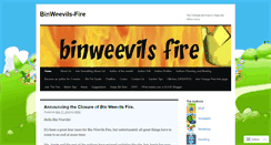 Desktop Screenshot of binweevilsfire.wordpress.com