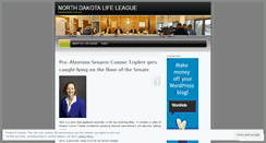 Desktop Screenshot of ndlifeleague.wordpress.com