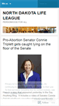 Mobile Screenshot of ndlifeleague.wordpress.com