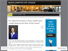 Tablet Screenshot of ndlifeleague.wordpress.com