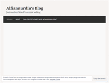 Tablet Screenshot of alfiannurdin.wordpress.com