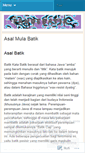 Mobile Screenshot of pandebatik.wordpress.com