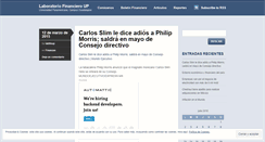 Desktop Screenshot of laboratoriofinancieroup.wordpress.com