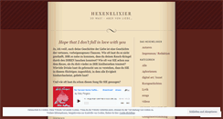 Desktop Screenshot of hexenelixier.wordpress.com