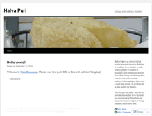 Tablet Screenshot of halvapuri.wordpress.com