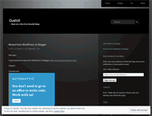 Tablet Screenshot of dushix.wordpress.com