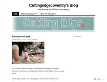 Tablet Screenshot of cuttingedgecoventry.wordpress.com