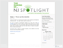 Tablet Screenshot of njspotlight.wordpress.com