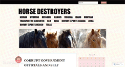 Desktop Screenshot of forthehorses.wordpress.com