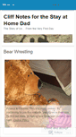 Mobile Screenshot of newdadscliffnotes.wordpress.com