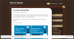 Desktop Screenshot of fansindenial.wordpress.com