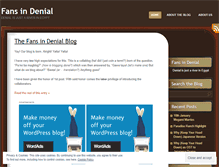 Tablet Screenshot of fansindenial.wordpress.com