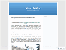 Tablet Screenshot of falsalibertad.wordpress.com