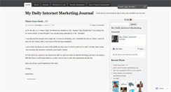 Desktop Screenshot of dailyinternetmarketingjournal.wordpress.com