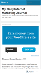 Mobile Screenshot of dailyinternetmarketingjournal.wordpress.com