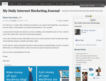 Tablet Screenshot of dailyinternetmarketingjournal.wordpress.com