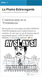 Mobile Screenshot of laplumaextravagante.wordpress.com