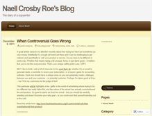 Tablet Screenshot of crosbyroe.wordpress.com