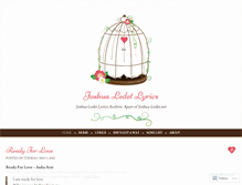 Tablet Screenshot of joshualedetlyrics.wordpress.com