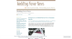 Desktop Screenshot of favors.wordpress.com