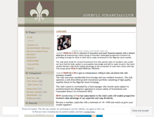 Tablet Screenshot of jonbullfinancial.wordpress.com