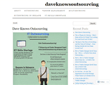 Tablet Screenshot of daveknowsoutsourcing.wordpress.com