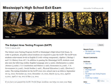 Tablet Screenshot of mississippihsexitexam.wordpress.com