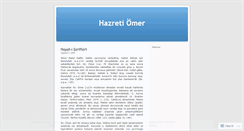 Desktop Screenshot of hazretiomer.wordpress.com