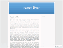 Tablet Screenshot of hazretiomer.wordpress.com