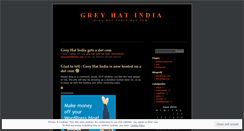 Desktop Screenshot of greyhatindia.wordpress.com