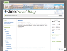 Tablet Screenshot of klinetravel.wordpress.com