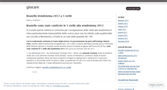 Desktop Screenshot of giocare.wordpress.com