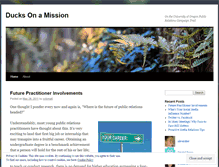 Tablet Screenshot of ducksonamission.wordpress.com