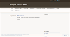 Desktop Screenshot of penguintrillioncheats.wordpress.com