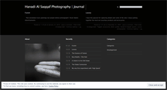 Desktop Screenshot of hanadiphoto.wordpress.com
