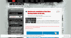 Desktop Screenshot of dotasecrets.wordpress.com